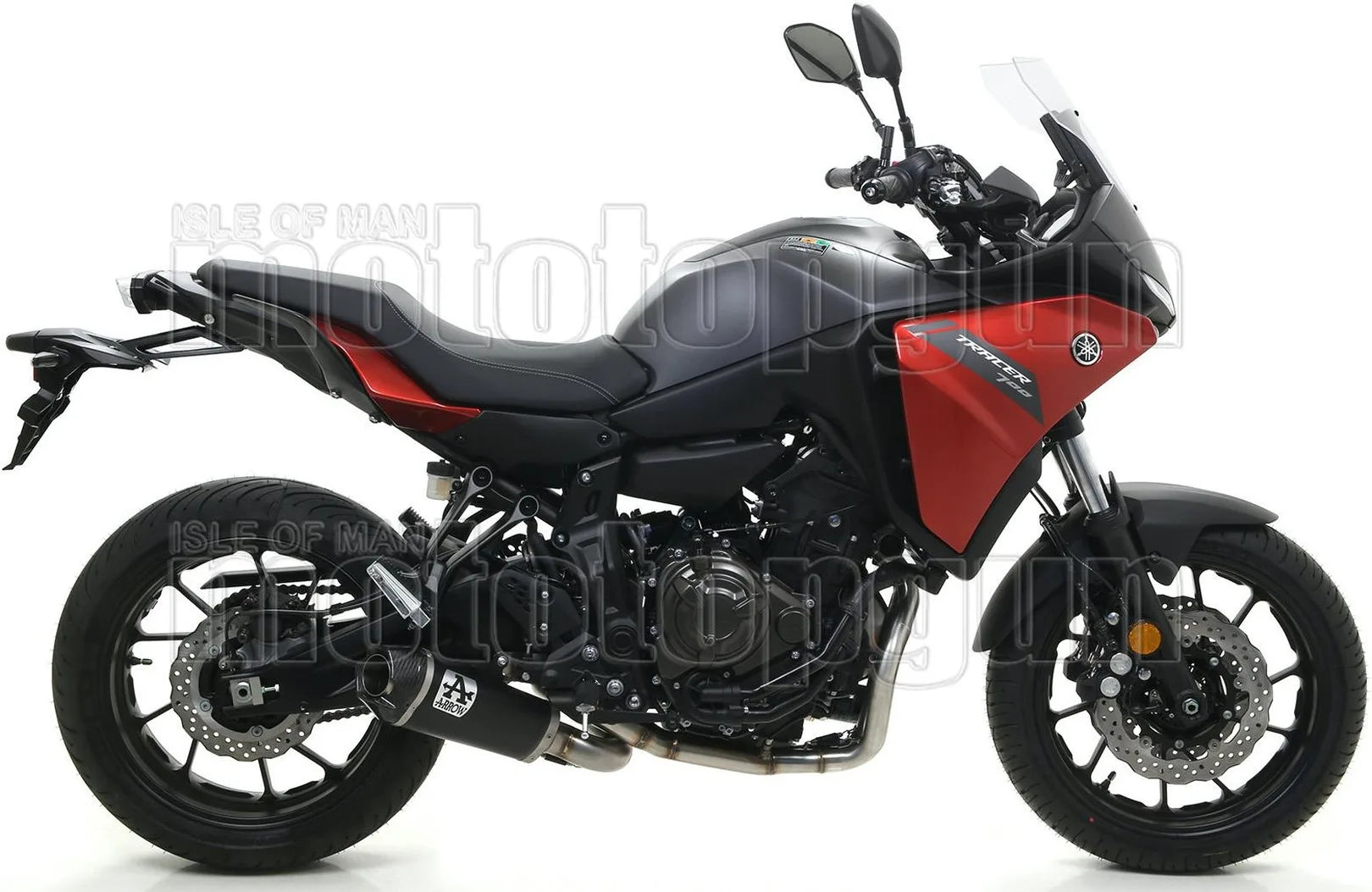 Komplette Auspuffanlage Ohne Katalysator Und Mit Geräuschzulassung Works Nichrom Schwarz Carbon - Arrow Special Parts Kompatibel Mit Yamaha Mt-07 (2021-2024)