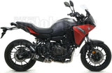 Komplette Abgasanlage Mit Katalysator Und Geräuschzulassung Works Nichrom Schwarz Carbon - Arrow Special Parts Kompatibel Mit Yamaha Mt-07 (2021-2024)
