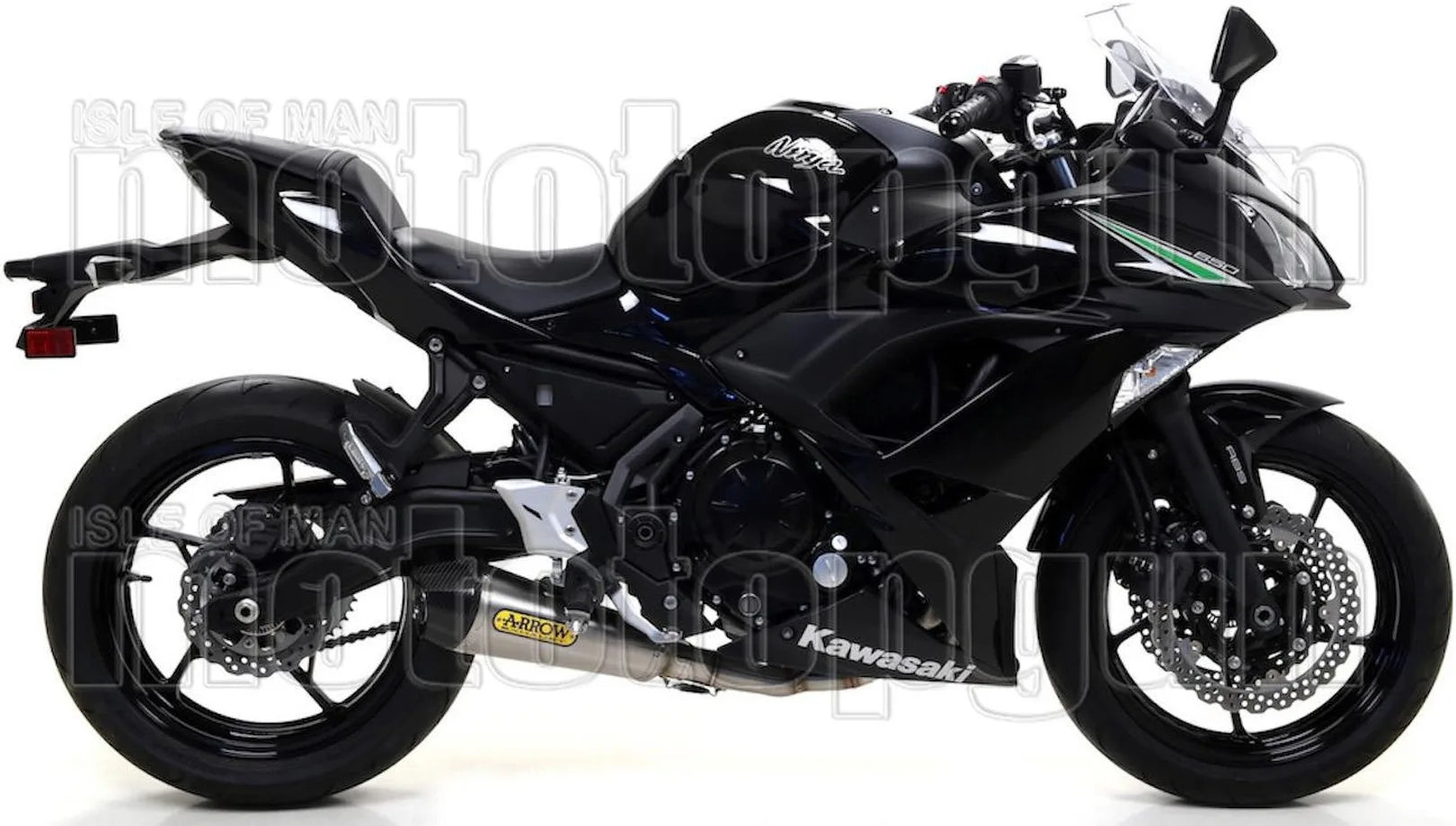 Komplette Auspuffanlage Ohne Katalysator Und Mit Geräuschzulassung X-Kone Nichrom Carbon - Arrow Special Parts Kompatibel Mit Kawasaki Ninja 650 (2017-2020)