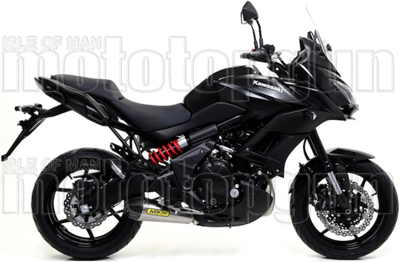 Komplette Abgasanlage Mit Katalysator Und Geräuschzulassung X-Kone Nichrom Carbon - Arrow Special Parts Kompatibel Mit Kawasaki Versys 650 (2017-2022)