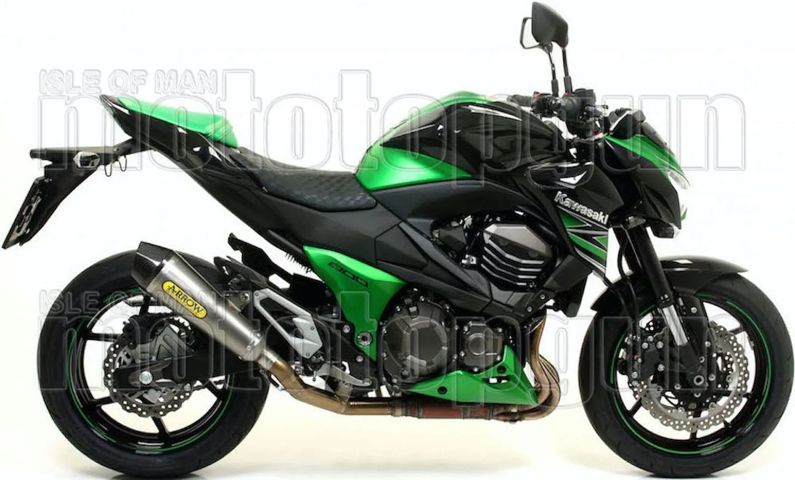 Komplette Auspuffanlage Ohne Katalysator Und Mit Geräuschzulassung X-Kone Nichrom Carbon - Arrow Special Parts Kompatibel Mit Kawasaki Z 800 E (2013-2016)