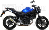 Komplette Auspuffanlage Ohne Katalysator Und Mit Geräuschzulassung X-Kone Nichrom Carbon - Arrow Special Parts Kompatibel Mit Suzuki Sv 650 (2016-2024)