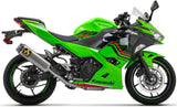 Auspuffendstück Mit Geräuschzulassung Indy-Race Aluminium Schwarz Carbon - Arrow Special Parts Kompatibel Mit Kawasaki Ninja 400 (2023)