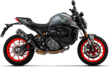 Auspuffendstück Mit Geräuschzulassung Indy-Race Aluminium Schwarz Titan - Arrow Special Parts Kompatibel Mit Ducati Monster 937 + (2021-2024)