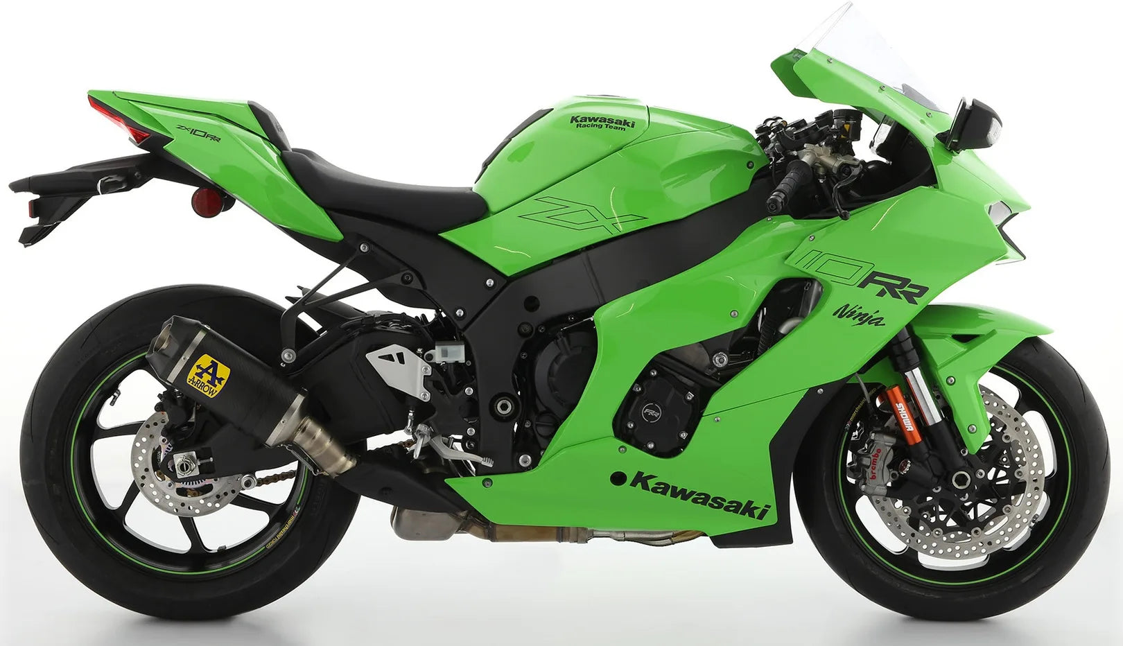 Auspuffendstück Mit Geräuschzulassung Indy-Race Aluminium Schwarz Carbon - Arrow Special Parts Kompatibel Mit Kawasaki Zx 10Rr (2021-2024)