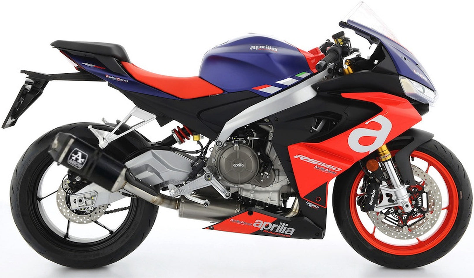 Complete Non-Catalytic Exhaust System With Sound Certification Indy-Race Carbon Carbon - Arrow Special Parts Compatible With Aprilia Rs 660 (2020-2024)