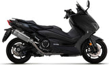 Complete Catalytic Exhaust System With Sound Certification Indy-Race Titanium Carbon - Arrow Special Parts Compatible With Yamaha Xp 560 T-Max (2020-2024)