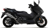 Komplette Abgasanlage Mit Katalysator Und Geräuschzulassung Indy-Race Titan Carbon - Arrow Special Parts Kompatibel Mit Yamaha Xp 560 T-Max (2020-2024)