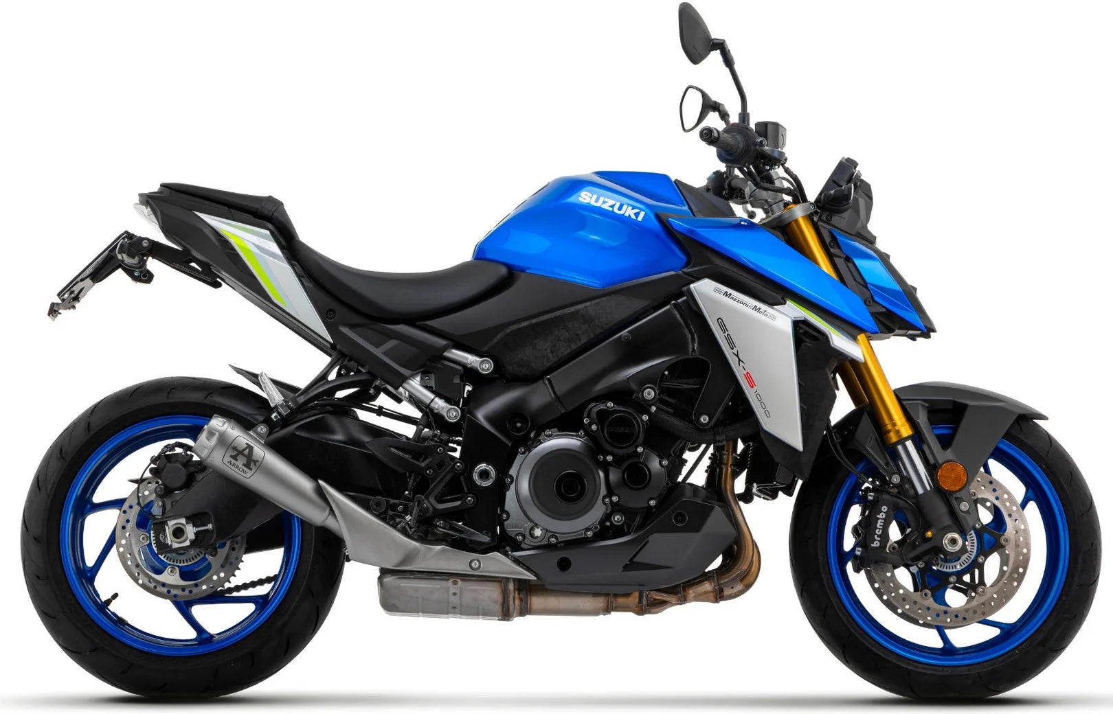 Auspuffendstück Mit Geräuschzulassung Pro-Race Nichrom Edelstahl - Arrow Special Parts Kompatibel Mit Suzuki Gsx-S 1000 Gt (2021-2024)