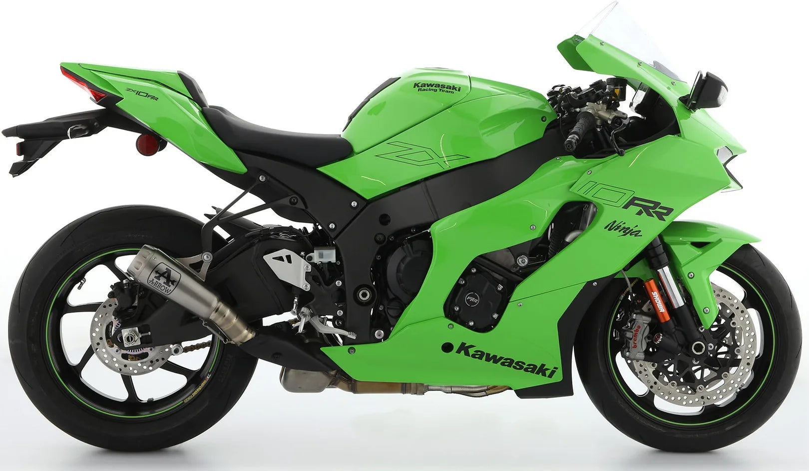 Auspuffendstück Mit Geräuschzulassung Pro-Race Aluminium Edelstahl - Arrow Special Parts Kompatibel Mit Kawasaki Zx 10Rr (2021-2024)