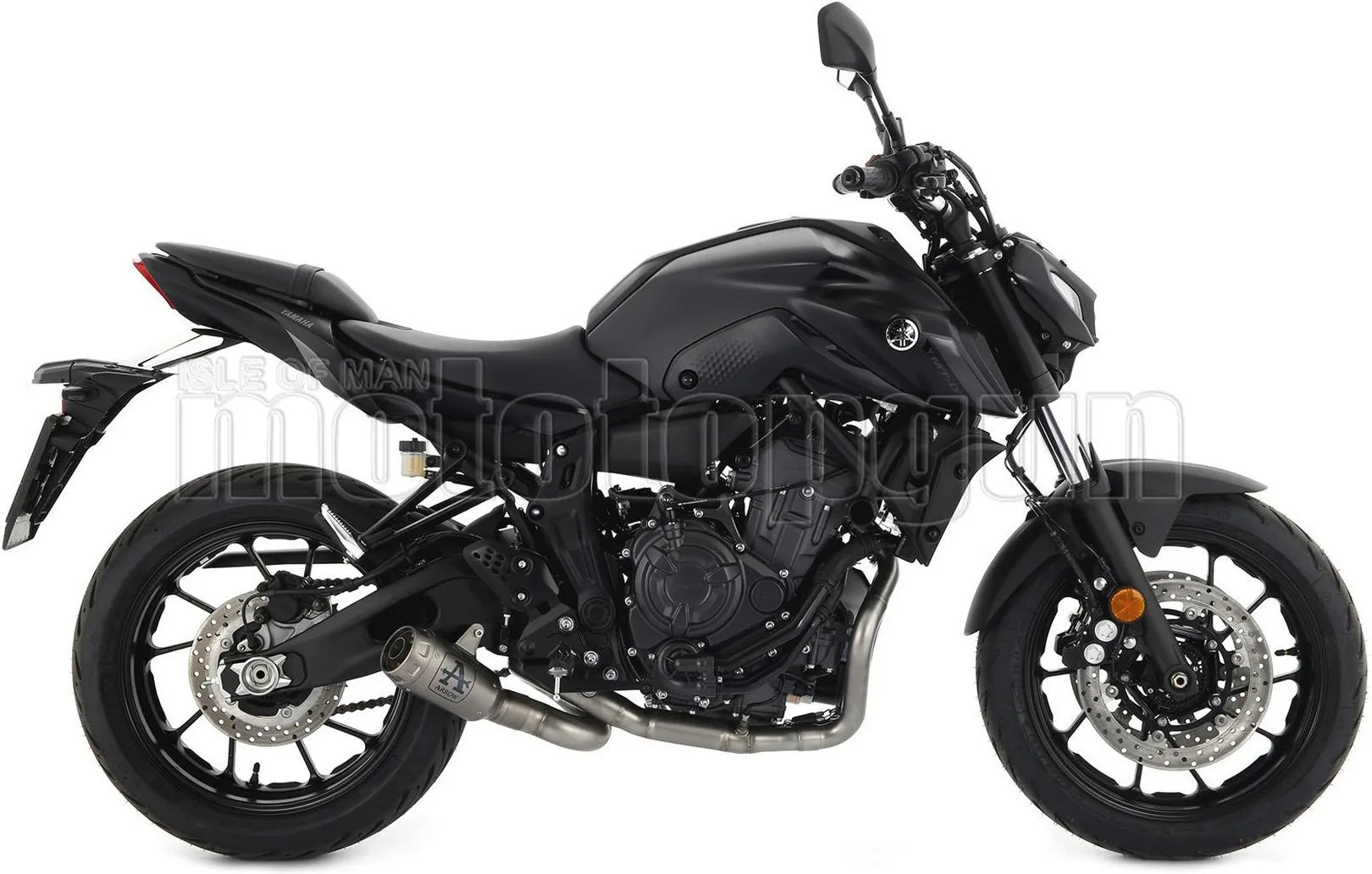 Komplette Auspuffanlage Ohne Katalysator Und Ohne Geräuschzulassung Pro-Race Titan Titan - Arrow Special Parts Kompatibel Mit Yamaha Mt-07 (2021-2024)