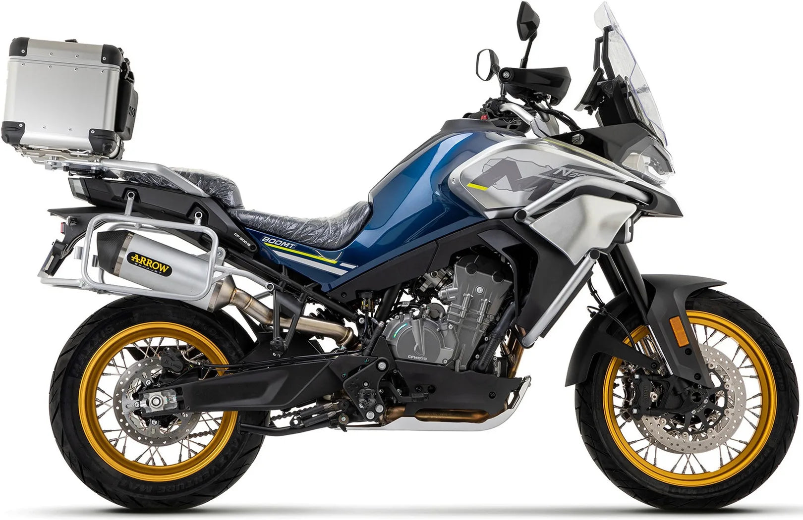 Auspuffendstück Mit Geräuschzulassung Race-Tech Titan Carbon - Arrow Special Parts Kompatibel Mit Cfmoto 800 Mt Touring (2022-2023)