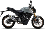 Komplette Auspuffanlage Ohne Katalysator Und Mit Geräuschzulassung Thunder Aluminium Carbon - Arrow Special Parts Kompatibel Mit Honda Cb 125 R (2021-2024)