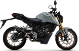 Komplette Abgasanlage Mit Katalysator Und Geräuschzulassung Thunder Aluminium Schwarz Carbon - Arrow Special Parts Kompatibel Mit Honda Cb 125 R (2021-2024)