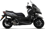 Katalysiertes Auspuffendstück Mit Geräuschzulassung Urban Aluminium Schwarz Edelstahl Schwarz - Arrow Special Parts Kompatibel Mit Yamaha Tricity 300 (2021-2024)