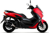 Komplette Abgasanlage Mit Katalysator Und Geräuschzulassung Urban Aluminium Schwarz Edelstahl Schwarz - Arrow Special Parts Kompatibel Mit Yamaha N-Max 125 (2021-2024)