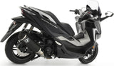 Katalysiertes Auspuffendstück Mit Geräuschzulassung Urban Aluminium Schwarz Edelstahl Schwarz - Arrow Special Parts Kompatibel Mit Honda Forza 350 (2021-2024)
