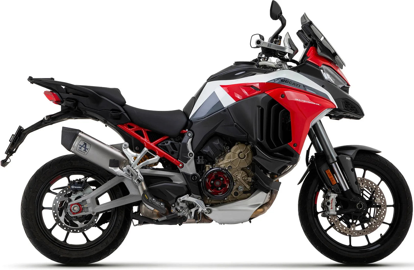 Auspuffendrohr Ohne Geräuschzulassung Veloce Titan Carbon - Arrow Special Parts Kompatibel Mit Ducati Multistrada V4 1100 (2021-2024)