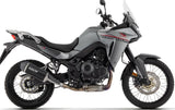 Komplette Auspuffanlage Ohne Katalysator Und Mit Geräuschzulassung Explorer Aluminium Schwarz Endkappe Carby - Arrow Special Parts Kompatibel Mit Honda Xl 750 Transalp (2023-2024)