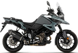 Auspuffendstück Mit Geräuschzulassung Explorer Aluminium Schwarz Endkappe Carby - Arrow Special Parts Kompatibel Mit Suzuki V-Strom 1050 (2025-2026)