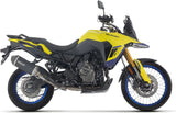 Komplette Auspuffanlage Ohne Katalysator Und Mit Geräuschzulassung Explorer Aluminium Schwarz Endkappe Carby - Arrow Special Parts Kompatibel Mit Suzuki V-Strom 800 Se (2025-2026)