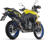 Auspuffendstück Mit Geräuschzulassung Explorer Aluminium Schwarz Endkappe Carby - Arrow Special Parts Kompatibel Mit Suzuki V-Strom 800 Se (2025-2026)