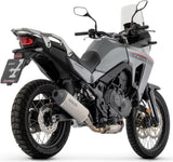 Complete Non-Catalytic Exhaust System With Sound Certification Explorer Titanium Carby End Cap - Arrow Special Parts Compatible With Honda Xl 750 Transalp (2023-2024)