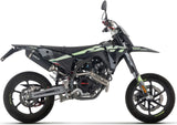 Auspuffendstück Mit Geräuschzulassung Icon Aluminium Schwarz Endkappe Carby - Arrow Special Parts Kompatibel Mit Fantic Motor Xef 125 (2025-2026)