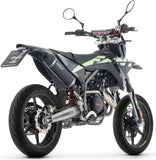 Auspuffendstück Mit Geräuschzulassung Icon Aluminium Schwarz Endkappe Carby - Arrow Special Parts Kompatibel Mit Fantic Motor Xef 125 (2025-2026)