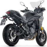 Komplette Auspuffanlage Ohne Katalysator Und Ohne Geräuschzulassung Icon Aluminium Schwarz Endkappe Carby - Arrow Special Parts Kompatibel Mit Yamaha Tracer 7 - Gt (2025-2026)