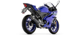 Komplette Auspuffanlage Ohne Katalysator Und Ohne Geräuschzulassung Icon Aluminium Schwarz Endkappe Carby - Arrow Special Parts Kompatibel Mit Yamaha Mt-125 (2025-2026)