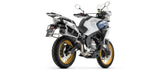Komplette Auspuffanlage Ohne Katalysator Und Mit Geräuschzulassung Indy-Race Evo Aluminium Schwarz Endkappe Carby - Arrow Special Parts Kompatibel Mit Cfmoto 700 Mt Adventure (2025-2026)