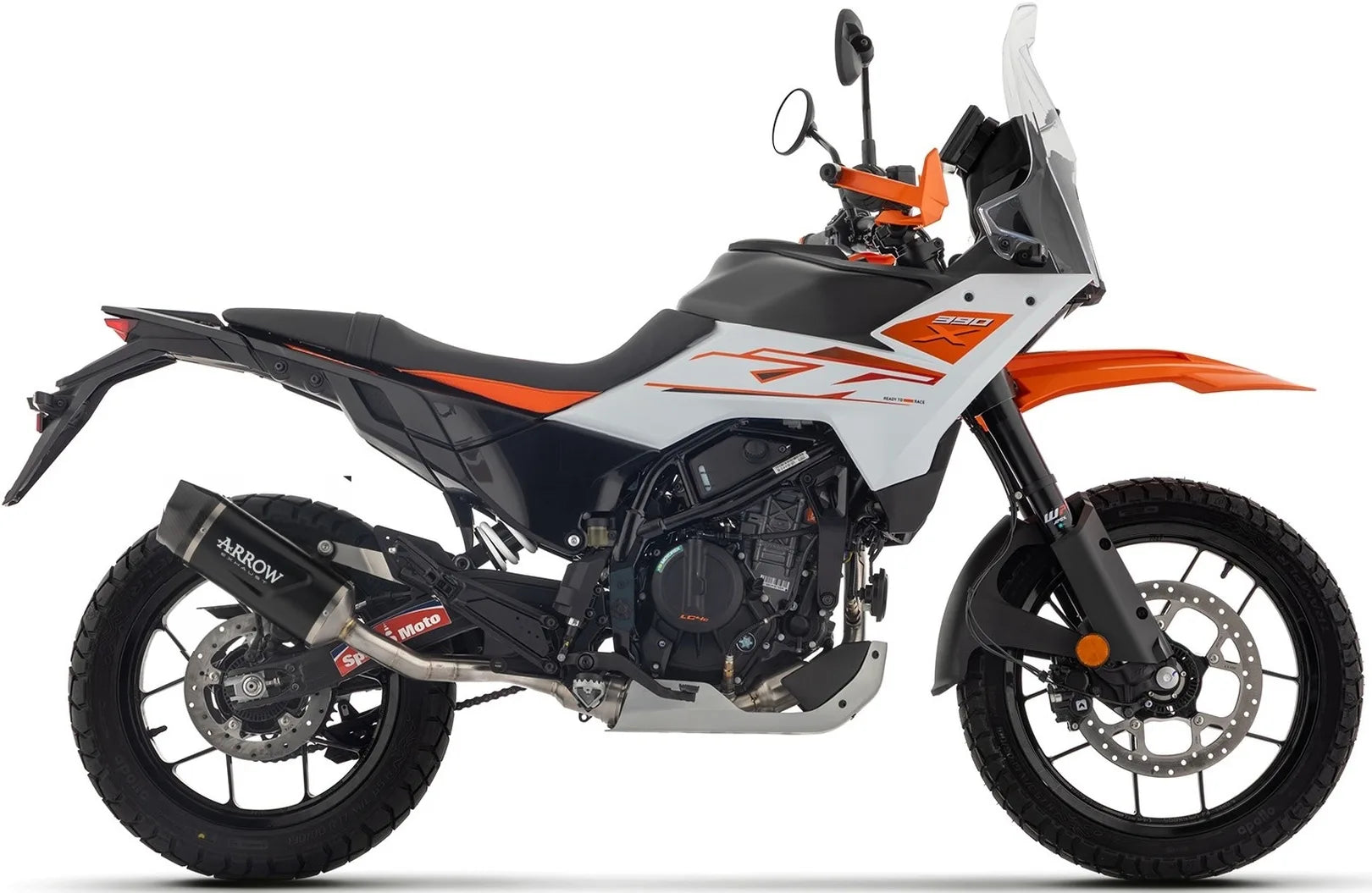 Auspuffendstück Mit Geräuschzulassung Indy-Race Evo Aluminium Schwarz Endkappe Carby - Arrow Special Parts Kompatibel Mit Ktm 390 Adventure R (2025-2026)