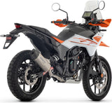 Exhaust Tip With Noise Certification Indy-Race Evo Black Aluminium Carby End Cap - Arrow Special Parts Compatible With Ktm 390 Adventure R (2025-2026)