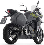 Auspuffendstück Mit Geräuschzulassung Indy Race Evo Aluminium Schwarz Endkappe Carby - Arrow Special Parts Kompatibel Mit Triumph Tiger 800 Sport (2025-2026)