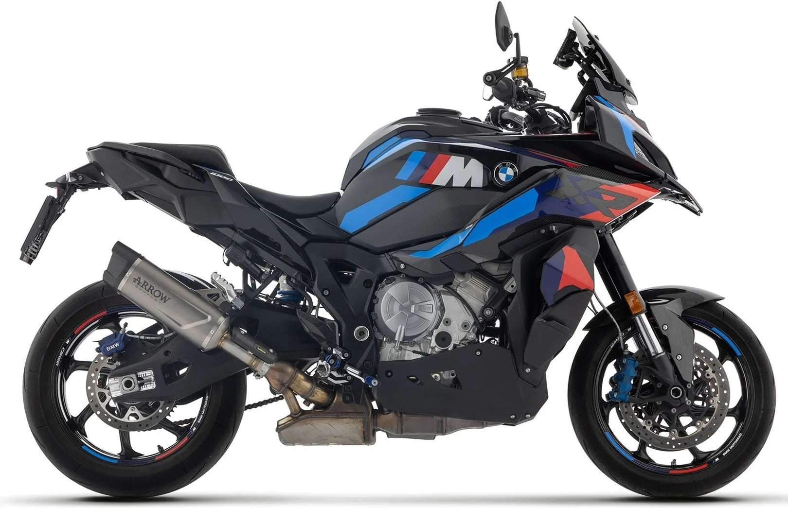 Komplette Auspuffanlage Ohne Katalysator Und Mit Geräuschzulassung Indy-Race Evo Titan Endkappe Carby - Arrow Special Parts Kompatibel Mit Bmw M 1000 Xr (2025-2026)