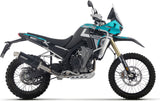 Complete Non-Catalytic Exhaust System With Sound Certification Indy-Race Evo Black Aluminium - Arrow Special Parts Compatible With Kove Moto 800 X Pro (2025-2026)