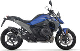 Komplette Auspuffanlage Ohne Katalysator Und Mit Geräuschzulassung Indy-Race Evo Aluminium Schwarz Endkappe Carby - Arrow Special Parts Kompatibel Mit Bmw R 1300 Rs (2025-2026)