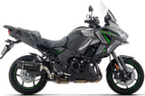 Auspuffendstück Mit Geräuschzulassung Indy-Race Evo Aluminium Schwarz Endkappe Carby - Arrow Special Parts Kompatibel Mit Kawasaki Versys 1100 (2025-2026)