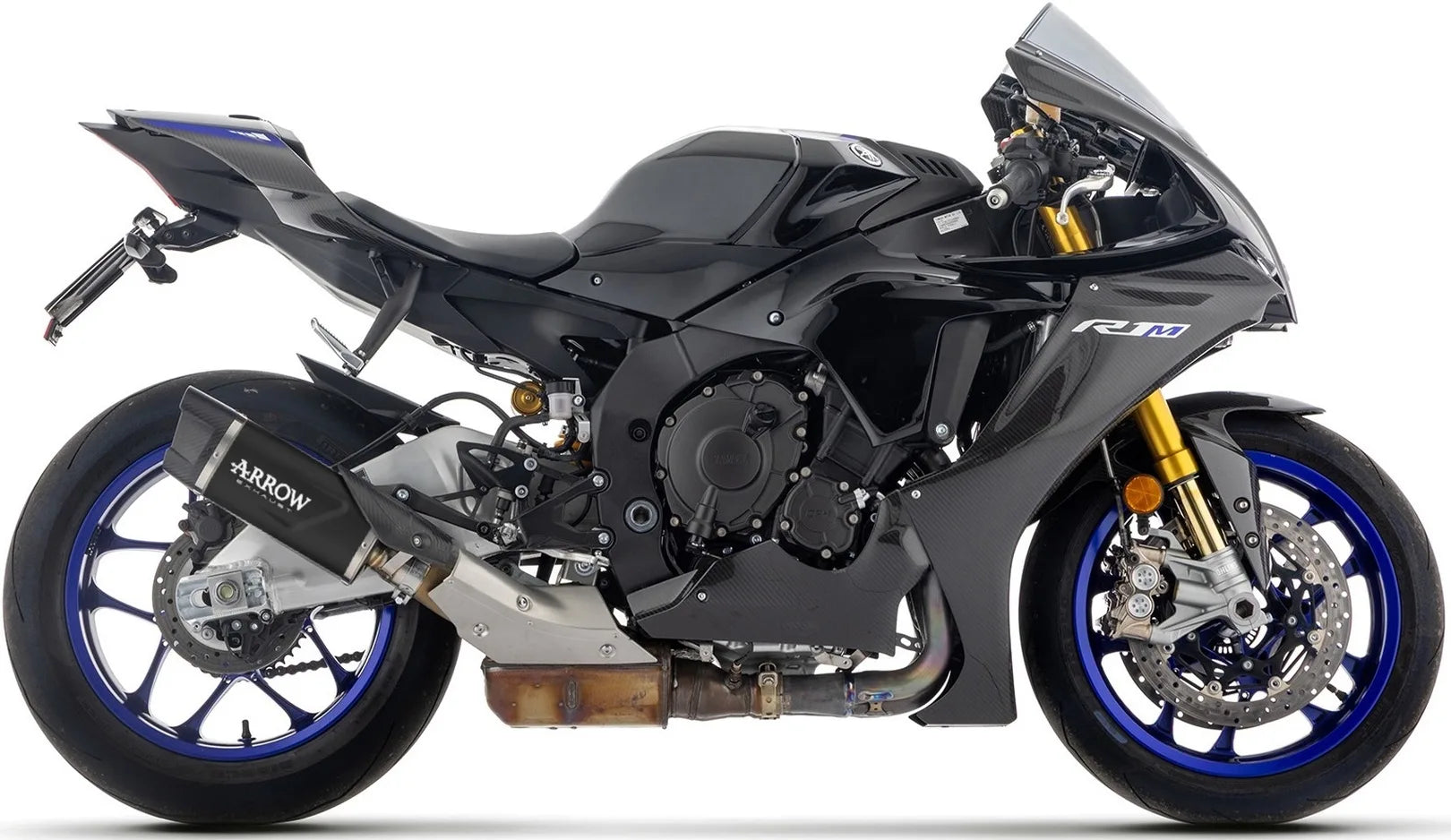Auspuffendstück Mit Geräuschzulassung Indy-Race Evo Aluminium Schwarz Endkappe Carby - Arrow Special Parts Kompatibel Mit Yamaha Yzf-R1 1000 (2025)