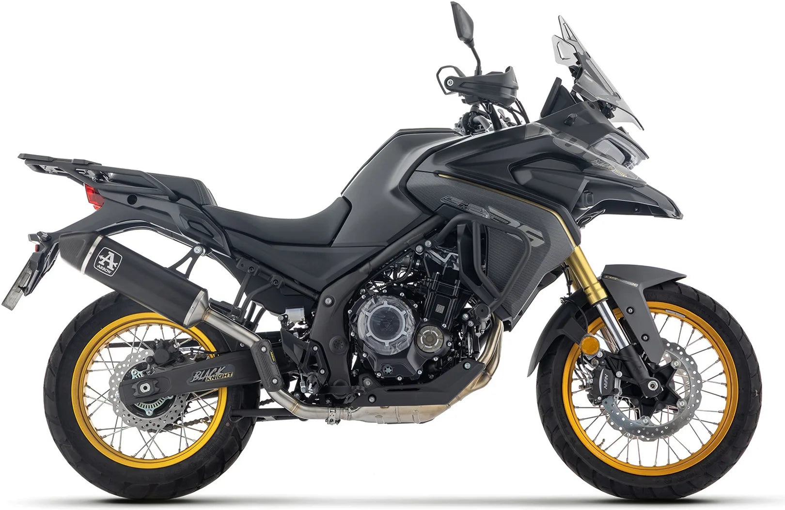 Auspuffendstück Mit Geräuschzulassung Indy-Race Aluminium Schwarz Endkappe Carby - Arrow Special Parts Kompatibel Mit Voge Valico 525 Dsx (2025-2026)