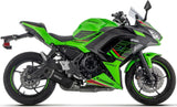 Komplette Auspuffanlage Ohne Katalysator Und Ohne Geräuschzulassung Indy-Race Evo Aluminium Schwarz Carbon - Arrow Special Parts Kompatibel Mit Kawasaki Ninja 650 (2024-2026)