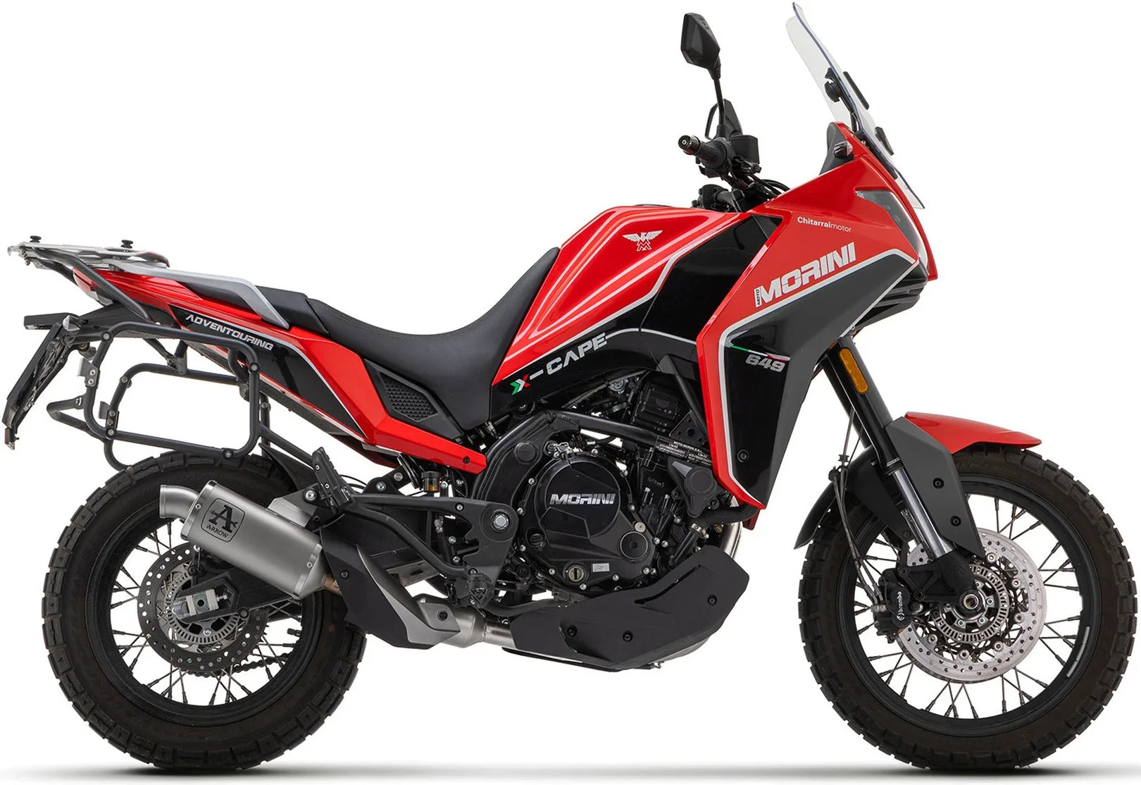 Auspuffendstück Mit Geräuschzulassung Indy-Race Aluminium Edelstahl - Arrow Special Parts Kompatibel Mit Moto Morini X-Cape 650 (2022-2025)