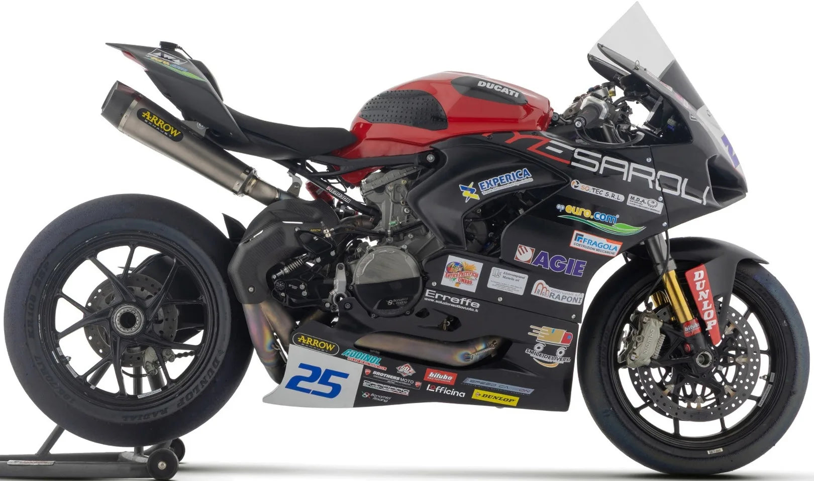 Komplette Auspuffanlage Ohne Katalysator Und Ohne Geräuschzulassung Indy-Race Competition Evo 2 Titan Endkappe Carby - Arrow Special Parts Kompatibel Mit Ducati Panigale V2 (2020-2024)