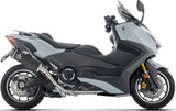 Komplette Auspuffanlage Ohne Katalysator Und Ohne Geräuschzulassung Indy-Race Titan Schwarz Endkappe Carby - Arrow Special Parts Kompatibel Mit Yamaha T-Max 560 (2025-2026)