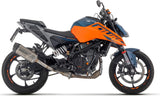 Complete Non-Catalytic Exhaust System With Sound Certification Indy-Race Titanium Carbon - Arrow Special Parts Compatible With Ktm 125 Duke (2024-2026)