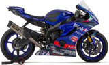 Komplette Auspuffanlage Ohne Katalysator Und Ohne Geräuschzulassung Indy-Race Evo Competition Evo Full Titan Carbon - Arrow Special Parts Kompatibel Mit Yamaha Yzf-R6 (2017-2024)