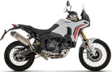 Non-Catalytic Exhaust Tip With Sound Certification Indy-Race Black Titanium Body And Carbon Cap - Arrow Special Parts Compatible With Ducati Desert X (2026)