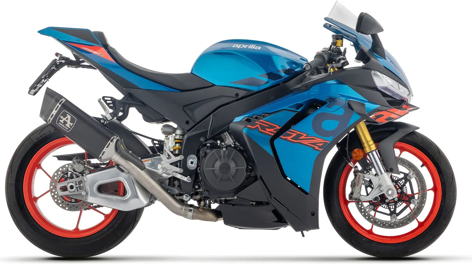 Komplette Auspuffanlage Ohne Katalysator Und Ohne Geräuschzulassung Pista Titan Schwarz Endkappe Carby - Arrow Special Parts Kompatibel Mit Aprilia Tuono V4 1100 (2025-2026)