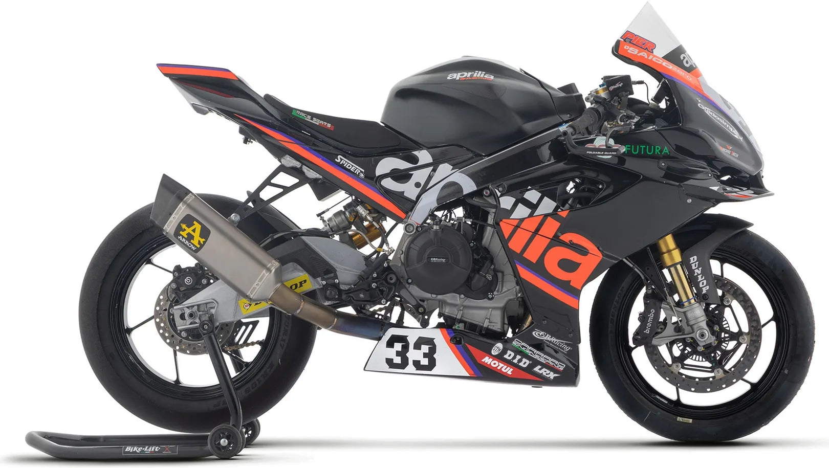 Komplette Auspuffanlage Ohne Katalysator Und Ohne Geräuschzulassung Pista Competition Sport Bike Titan Endkappe Carby - Arrow Special Parts Kompatibel Mit Aprilia Rs 660 (2025-2026)